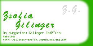 zsofia gilinger business card